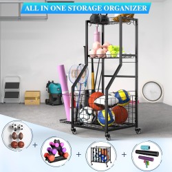 Organizador de garaje para equipos deportivos DUDUXI