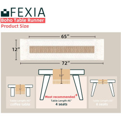 FEXIA - Camino de mesa | Decoracion de tela para mesas