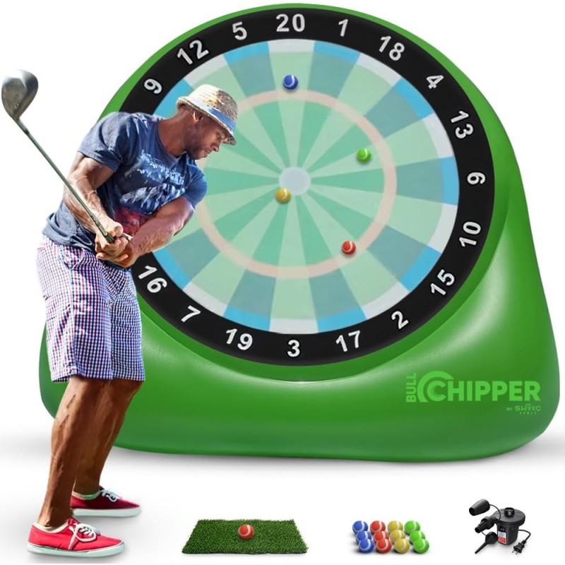SWOOC Games - Bull Chipper | Con bolas de golf adherible y mas de 6 pies de alto