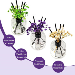 Juego de 3 difusores de varillas | Ambientadores de varillas para estantes