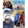FANCYWING - Manta de forro polar impermeable y resistente al viento portatil