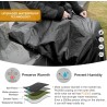 FANCYWING - Manta de forro polar impermeable y resistente al viento portatil