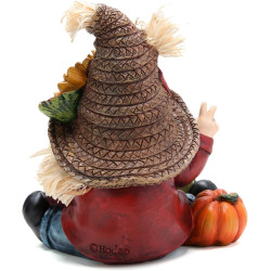 Hodao Decoración de gnomos | Decoracion de gnomo con calabazas echa a mano