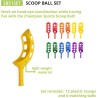 Juego de pelota Scoop Ball de Champion Sports | Juego para camping o playa