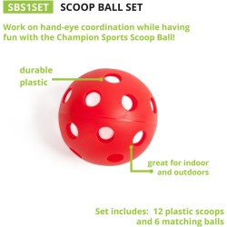 Juego de pelota Scoop Ball de Champion Sports | Juego para camping o playa