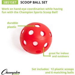 Juego de pelota Scoop Ball de Champion Sports | Juego para camping o playa