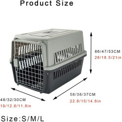 Transportador de viaje para mascotas | Transportador de mascotas con agujeros para respirar y facil de abrir