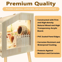 Prolee Jaula para hámster con patas | Jaula a prueba de mordiscos y espaciosa