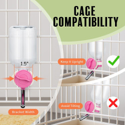 Dispensador Choco Nose de agua para mascotas | Dispensador de agua para hamsters a prueba de fugas