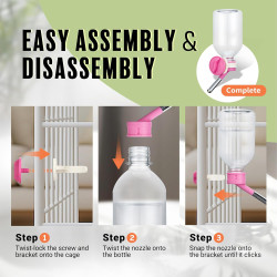 Dispensador Choco Nose de agua para mascotas | Dispensador de agua para hamsters a prueba de fugas