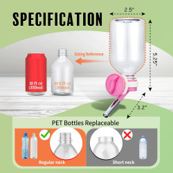 Dispensador Choco Nose de agua para mascotas | Dispensador de agua para hamsters a prueba de fugas