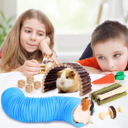 Kyouki Hamster Toys - Juego de juguetes de hamsters | Para aliviar estres en hamsters, conejos o cuys