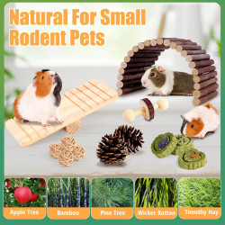 Kyouki Hamster Toys - Juego de juguetes de hamsters | Para aliviar estres en hamsters, conejos o cuys