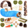 Kyouki Hamster Toys - Juego de juguetes de hamsters | Para aliviar estres en hamsters, conejos o cuys