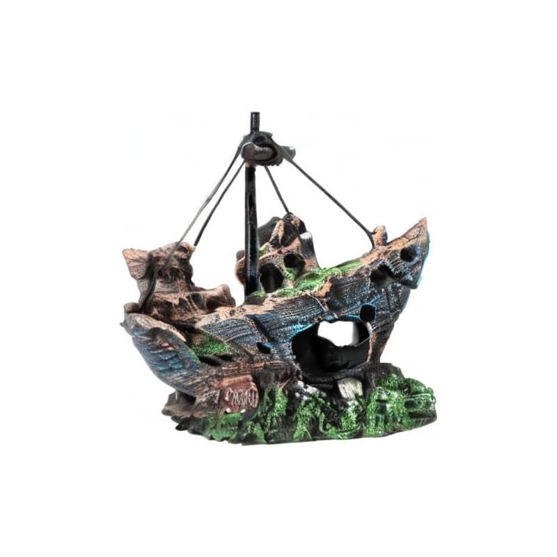 Raeasily Decoración para pecera | Decoracion para peceras de naufragio