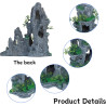 Saim Kit de decoración de acuario | kit de decoracion de vista de montaña para acuarios