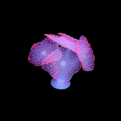 Lpraer Paquete de 4 decoraciones de acuario resplandecientes | Decoraciones para acuario que brillan con luz negra