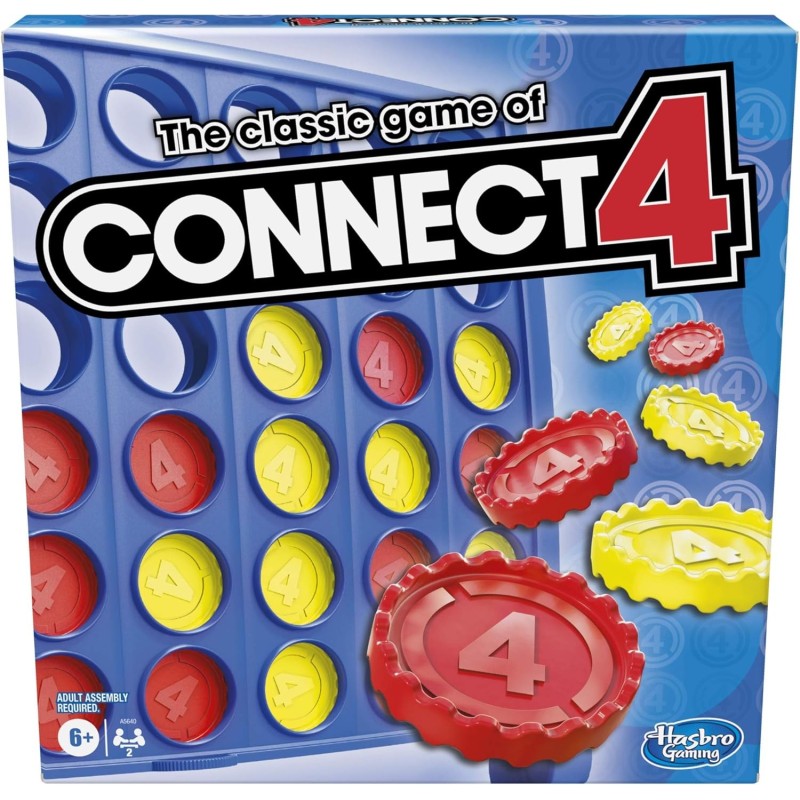 Juego conector de 4 de Hasbro, talla única , Multicolor Juego conector de 4 de Hasbro, talla única , Multicolor