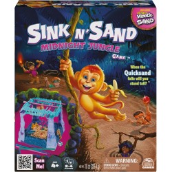 Juego de mesa Spin Master Games Sink N' Sand, Midnight Jungle con arena cinetica