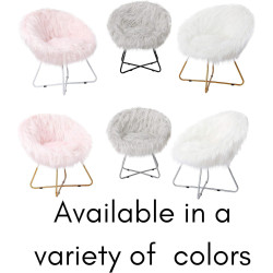 BIRDROCK HOME Silla blanca de piel sintética | Silla de piel sintetica decorativa