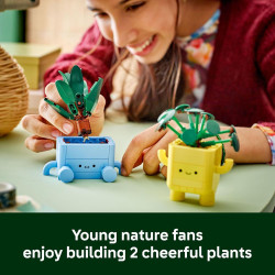 LEGO Botanicals Happy Plants Juguetes de construcción | Decoracion armable para dormitorios o estanterias