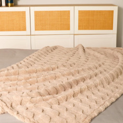 Manta de forro polar a cuadros | Forro suave y comod para muebles, asientos o camas