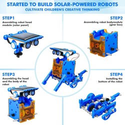 Robots educativos de energía solar para niños de 8 a 12 años  kits educativos de ciencia de juguetes