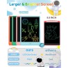 FLUESTON Tableta de escritura LCD, juguetes de tablero de garabatos