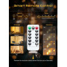 Brightown 300 luces LED de cortina de hadas | Cortina LED con control remoto y enchufe USB