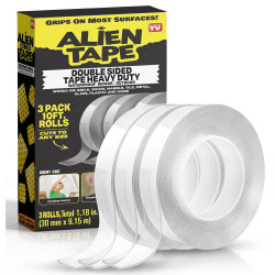 Alientape - Cinta de doble cara | Cinta resistente y transparente de doble cara