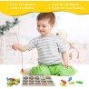 Juguete magnético de pesca de madera para niños pequeños | Para niños de preescolar