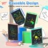 Paquete de 4 tabletas de escritura LCD para niños juguetes educativos de aprendizaje