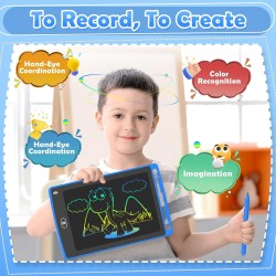 Paquete de 4 tabletas de escritura LCD para niños juguetes educativos de aprendizaje