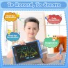 Paquete de 4 tabletas de escritura LCD para niños juguetes educativos de aprendizaje