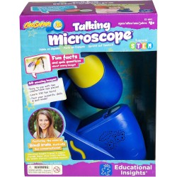 Educational Insights Geosafari Jr. - Microscopio parlante | Microscopio de juguete parlante