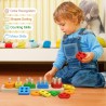 juguetes de clasificación y apilamiento de madera para niños pequeños y preescolares