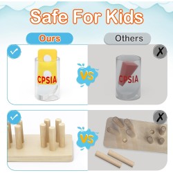 juguetes de clasificación y apilamiento de madera para niños pequeños y preescolares