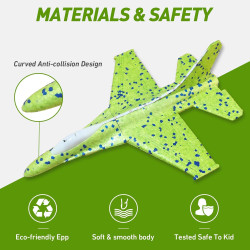 Paquete de 3 juguetes lanzadores de aviones | Catapulta de aviones de juguetes