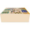 juguete de viaje sensorial de madera para niños pequeños