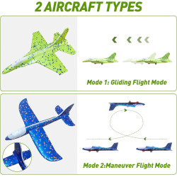 Paquete de 3 juguetes lanzadores de aviones | Catapulta de aviones de juguetes