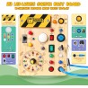 juguete de viaje sensorial de madera para niños pequeños