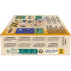 juguete de viaje sensorial de madera para niños pequeños