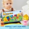 Juguete de aprendizaje para niños pequeños,  contar, combinar y clasificar el tren de granja