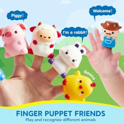 Juguete de aprendizaje para niños pequeños,  contar, combinar y clasificar el tren de granja
