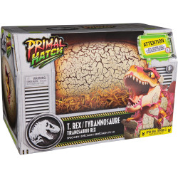 Jurassic World - Juguete interactivo de dinosaurio y huevo