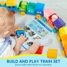 Juguete de aprendizaje para niños pequeños,  contar, combinar y clasificar el tren de granja