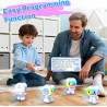 Juguete robot para niños, robots de control remoto con baile interactivo inteligent