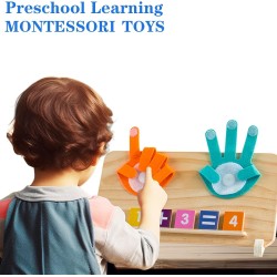 Juguetes Montessori de aprendizaje | Echo de madera y sin pinturas toxicas para el aprendizaje