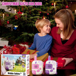 Walkie Talkies Juguetes para niños: Juguetes de unicornio, paquete de 2 regalos de cumpleaños para niños
