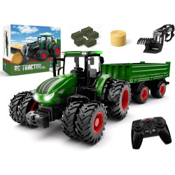 Juguete de tractor a control remoto, juego de tractor RC para niños